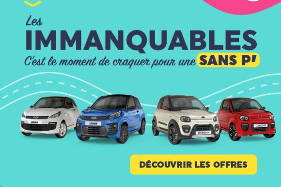 Voiture sans permis d'occasion à Saint-Étienne.