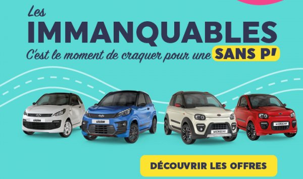 Voiture sans permis d'occasion à Saint-Étienne.